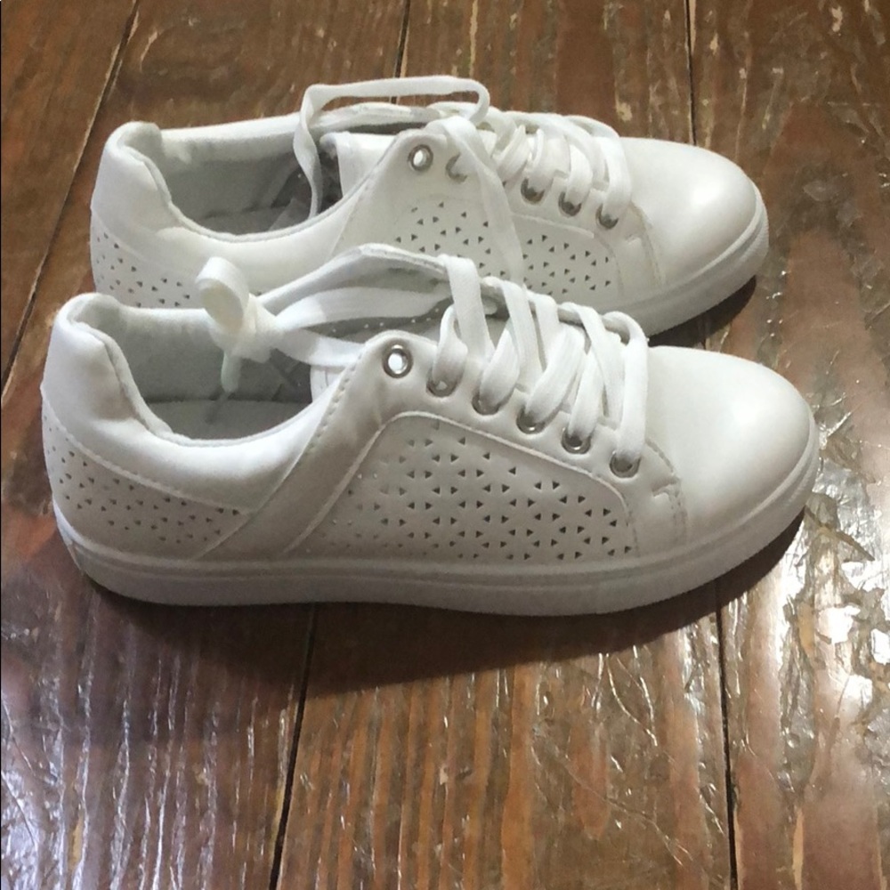 NWT Vegan Leather Sneakers